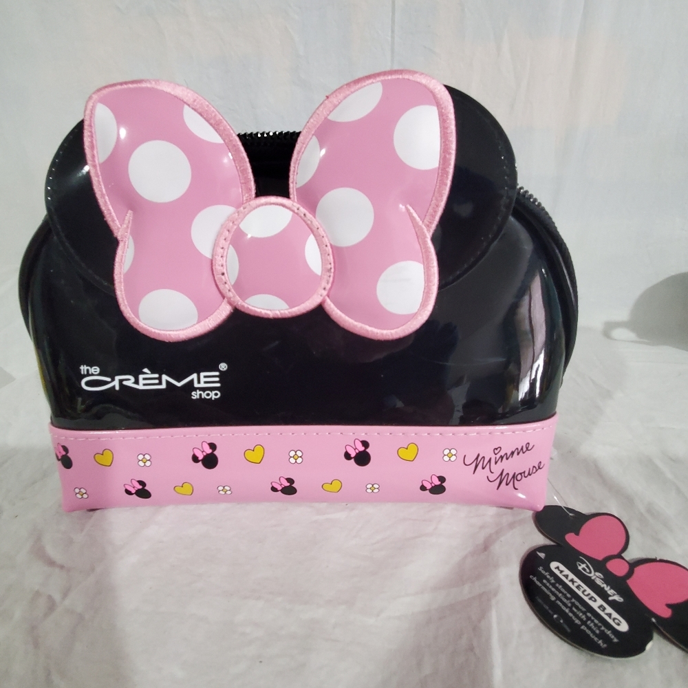 MINNE MOUSE The creme shop make up bag Pink in color